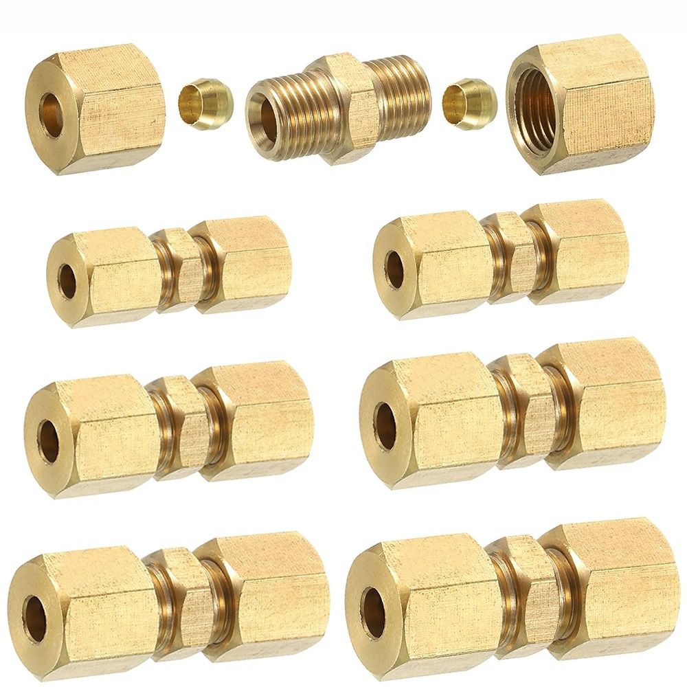 Compression Fitting Brass - Conector de compresión de latón para