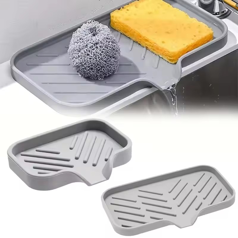 Silicone Tap Washer - Almohadilla de silicona para grifo, bandeja