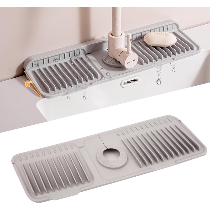 Alfombrilla de silicona plegab - Silicone Tap Washer reseña y precio