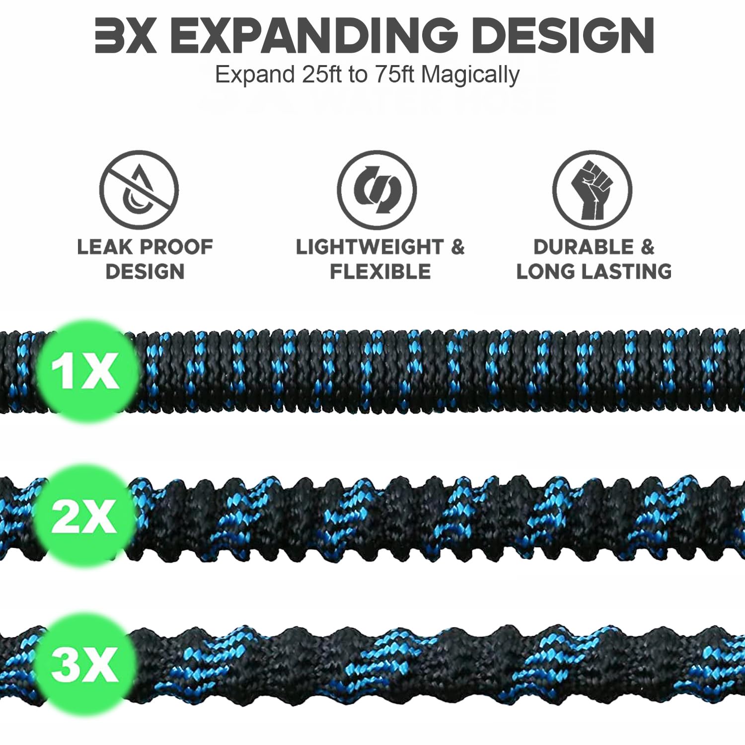 Manguera de jardín extensible, - Flexible Hose Braided reseña y precio