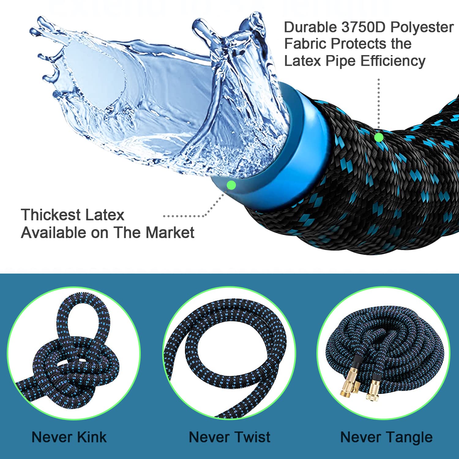 Manguera de jardín extensible, - Flexible Hose Braided reseña y precio