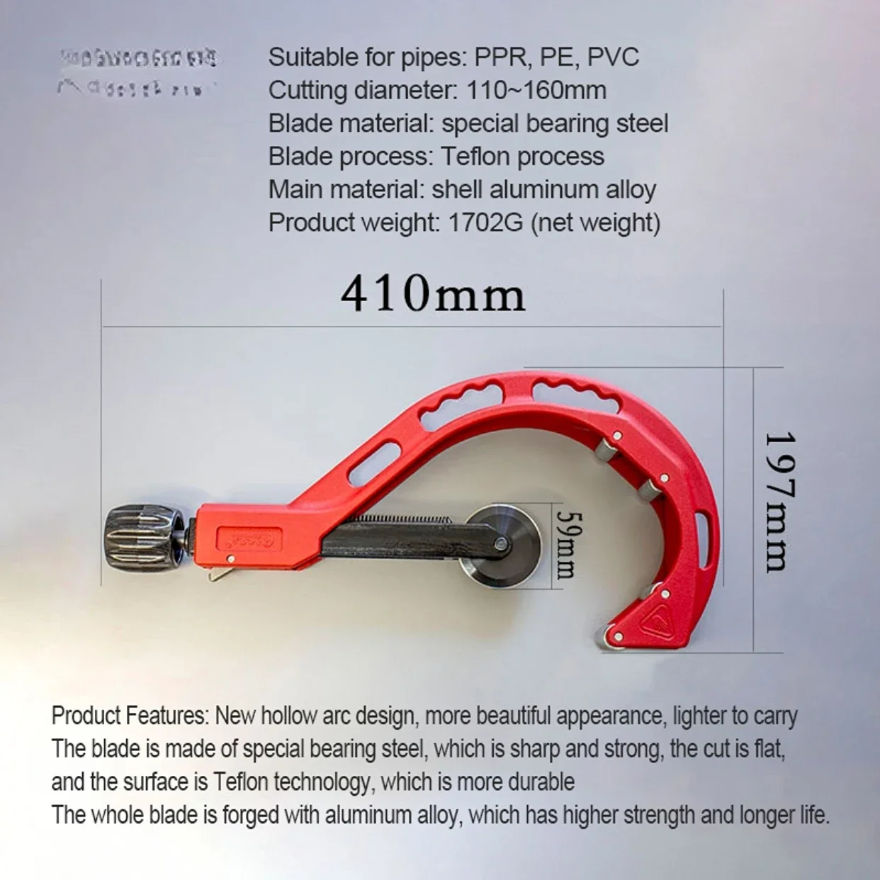 Cortador de tubos de acero ino - Pipe Cutter Ratchet reseña y precio